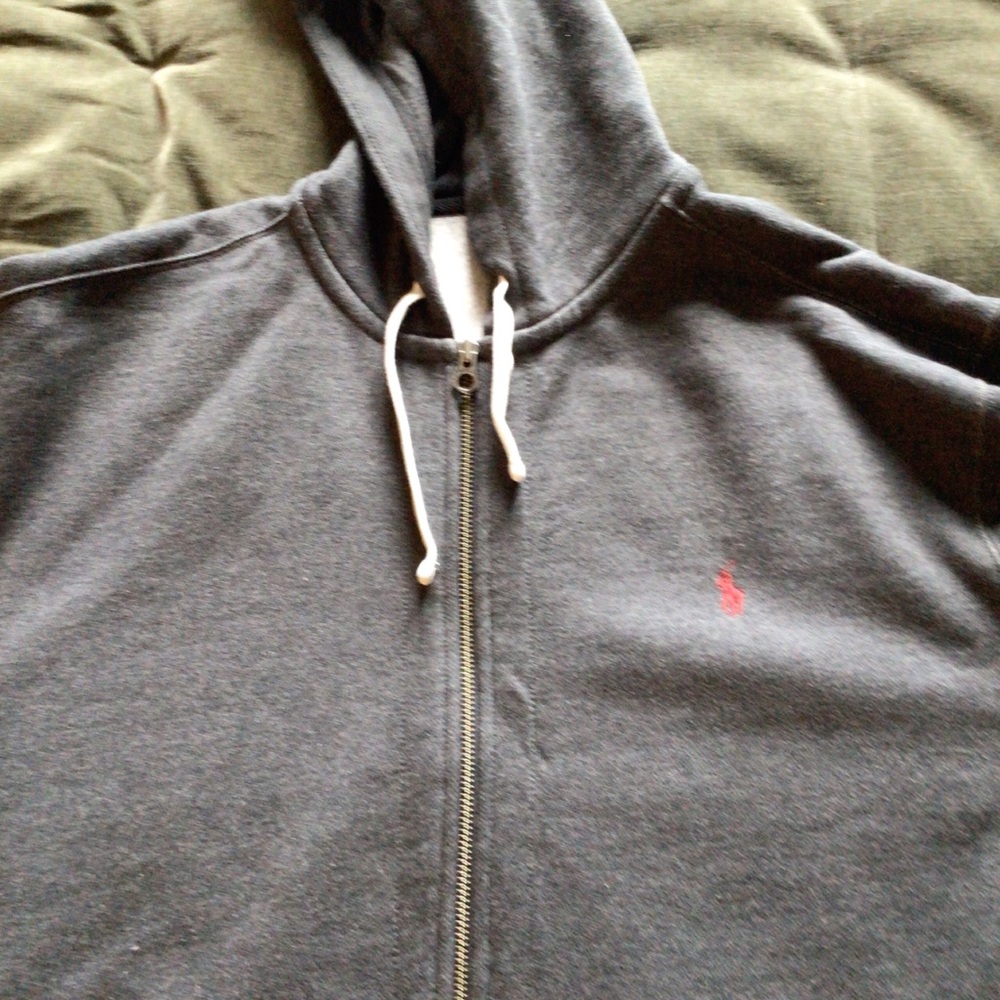 Ralph Lauren Charcoal Zip-Up Hoodie